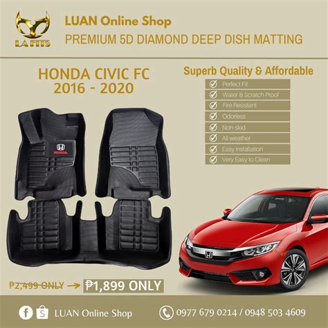 Honda Civic Fc Fe Premium Diamond Deep Dish Matting