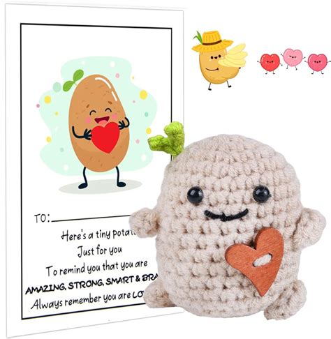 Simdao Funny Positive Doll Potato Positive Gifts Pocket Hugs Good