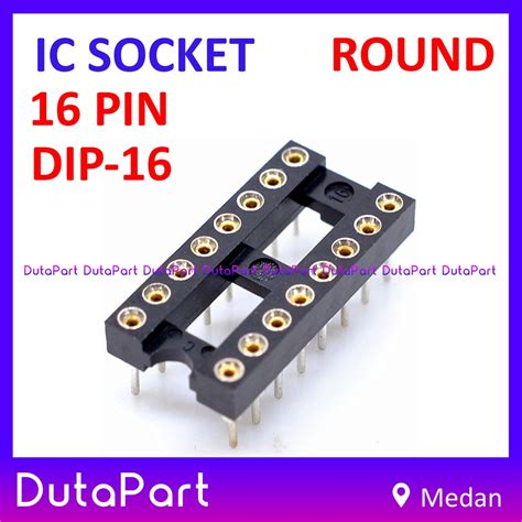 Jual Socket Ic Pin Pin Round Bulat Adapter Soket Dip Dip P