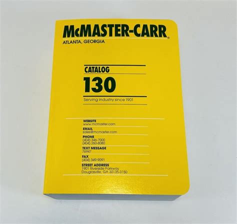 2024 Newest Edition Mcmaster Carr Catalog 130 Atlanta Georgia