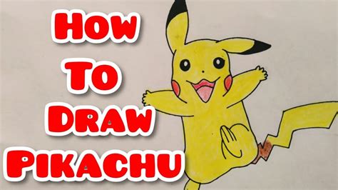 How To Draw Pikachu Easy Pikachu Drawing Pokemon Drawing Step By Step Easy Drawings