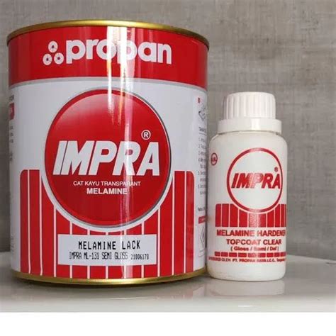 Impra Melamine Clear Semi Doff 131 Hardener 1 Liter Cat Kayu Impra