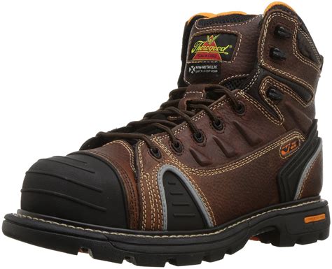 Thorogood Composite Safety Toe Gen Flex 804 4445 6 Inch Work Boot Brown 10 M Us