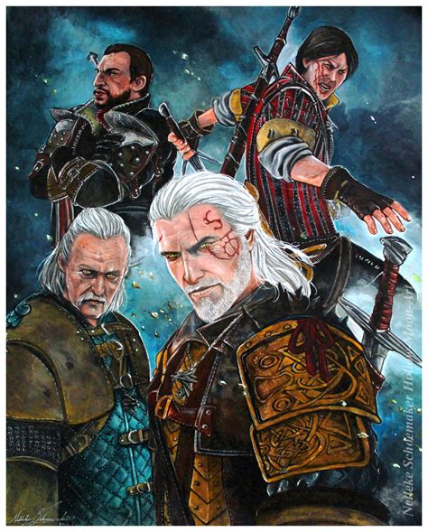 Witcher 3 Witchers By Hollow Moon Art On Deviantart