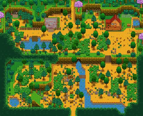 Stardew Valley Farm Map Layouts