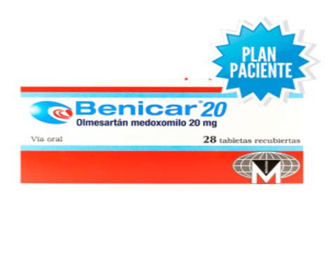 Benicar 20mg X 1 Caja Con 28 Tabletas Plan Paciente 21 Compre En