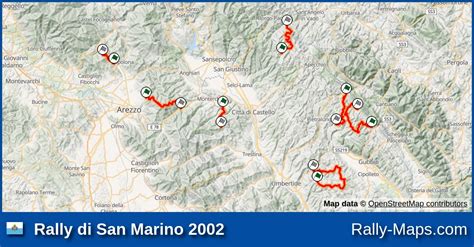 Maps Rally Di San Marino Erc Rally Maps