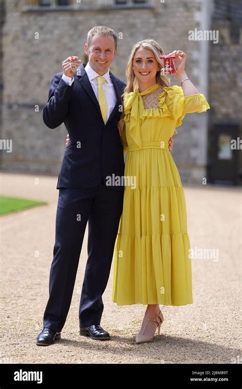 Sir Jason Kenny And Dame Laura Kenny After They Received Their Knight