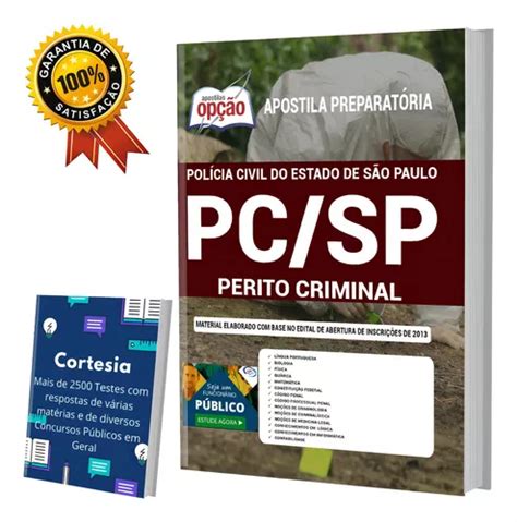 Apostila Perito Criminal Concurso Pc Sp Mercadolivre