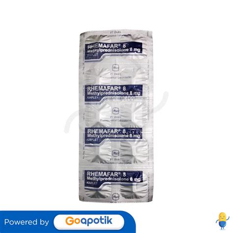 RHEMAFAR 8 MG STRIP 10 KAPLET Kegunaan Efek Samping Dosis Dan