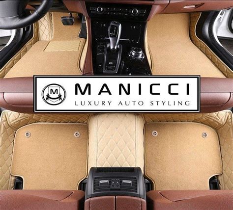 Premium Manicci Luxury Custom Fitted Car Mats 20 Beige Diamond