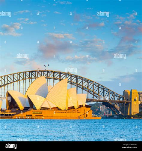 Sydney Opera House & Harbour Bridge, Darling Harbour, Sydney, New South ...