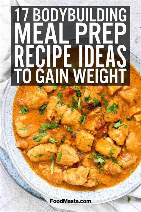 Bodybuilding Meal Prep Recipes The Best Weight Gain Meal Prep Ideas