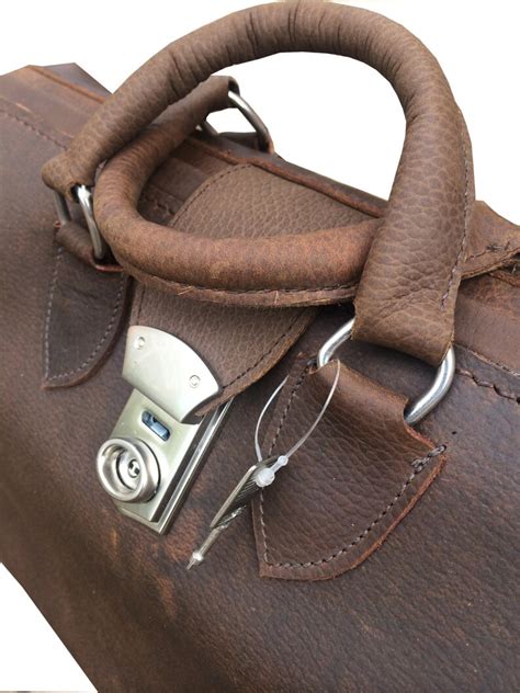 Leather Doctors Bag Travel Case For Luggage Etsy