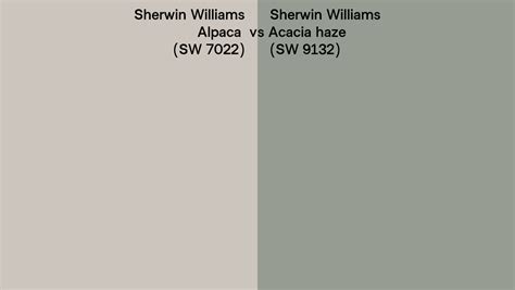 Sherwin Williams Alpaca Vs Acacia Haze Side By Side Comparison