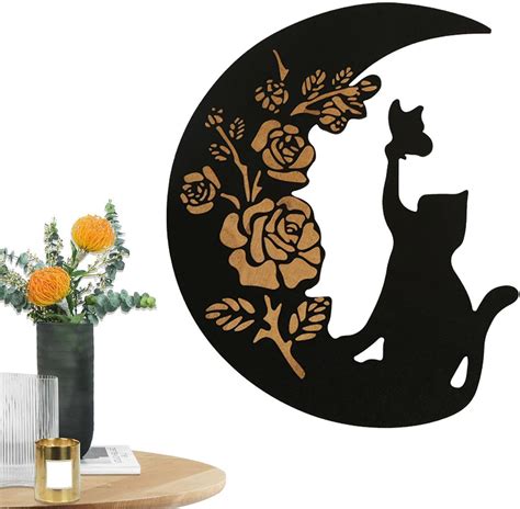 Amazon Black Cat Wall Art Wooden Black Cat Wall Art Metal Black