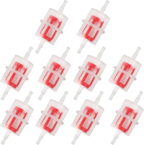 10 Pcs Universal Car Parts Large Inline Fuel Filter Auto Diesel 6mm 8mm