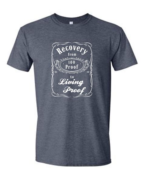 AA Recovery Tee Shirts 100 Living Proof Color Heather Etsy