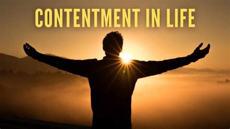 Contentment In Life