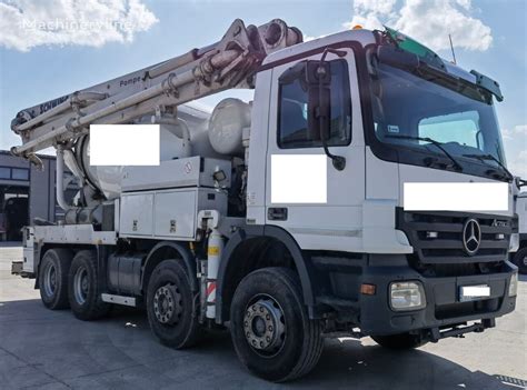 Pompa Do Betonu Schwing Na Podwoziu Mercedes Benz Actros 3241 Na