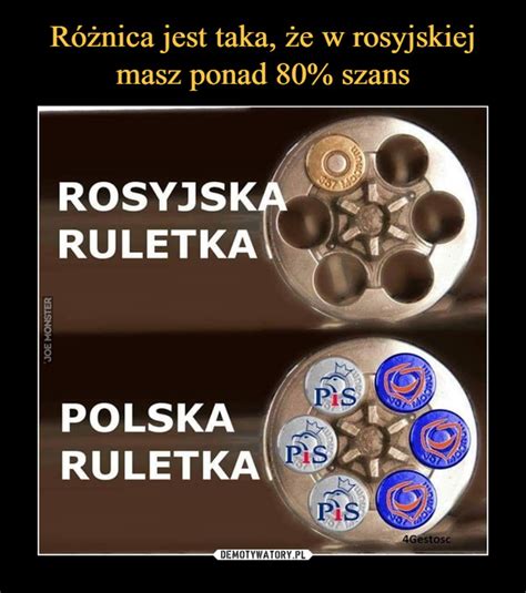 Różnica jest taka że w rosyjskiej masz ponad 80 szans Demotywatory pl