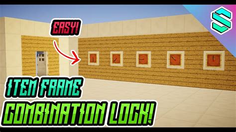 How To Make An Item Frame Combination Lock In Minecraft Youtube