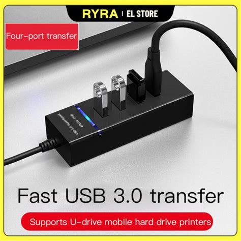 Ryra 4 Ports High Speed Hub High Speed 4 Port Usb 30 Multi Hub