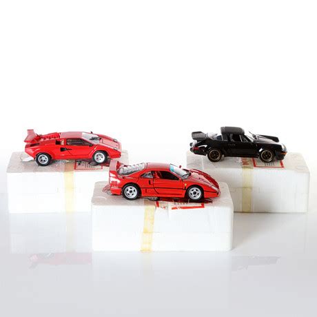 Franklin Mint Modellbilar Tre St Porsche Ferrari Och Lamborghini