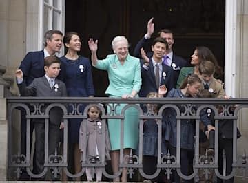 Queen Margrethe joined by family for 75th birthday lunch | HELLO!