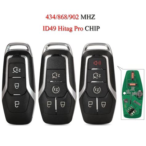 Jingyuqin Remote Smart Car Key For Ford Mustang Edge Explorer Fusion