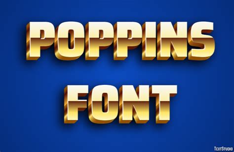 Poppins Font Text Effect and Logo Design Font