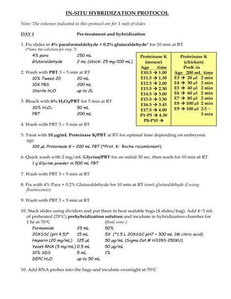 IN-SITU HYBRIDIZATION PROTOCOL