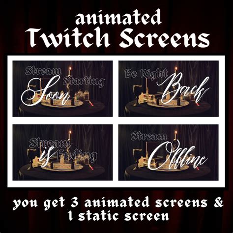 Spell Casting Animated Streaming Screens Stream Starting Soon Stream