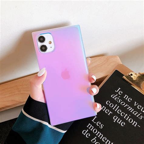 Funda De Brillo L Ser Cuadrado De Lujo Para Iphone Plus Etsy