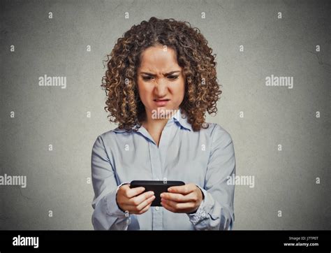 Closeup Portrait Upset Sad Skeptical Unhappy Serious Woman Talking