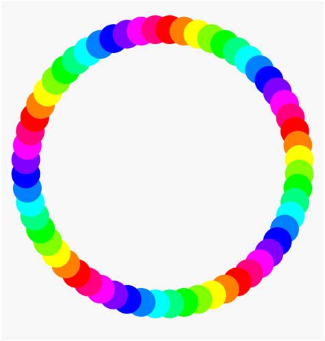 Rainbow Circle Border - Free Rainbow Circle Clipart, HD Png Download ...