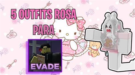 5 Outfits Rosa Para Evade Roblox Youtube