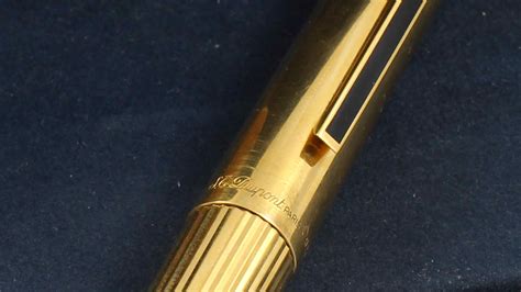 S T Dupont Classique Classic Vermeil Fountain Pen Best Pen Shop