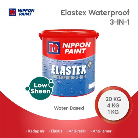 Jual Nippon Paint Elastex Waterproof In Kg Cat Pelapis Anti