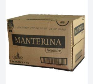 Margarina Manterina Hojaldre Placa Caja X Kg Vallve S R L