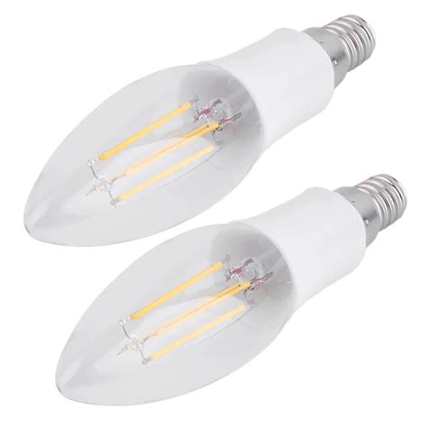 St Cke E W Warmwei Filament Cob Led Lampen Kerze Ac V Led