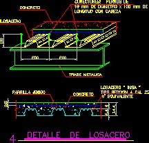 Detalle De Losa Acero En Autocad Librer A Cad