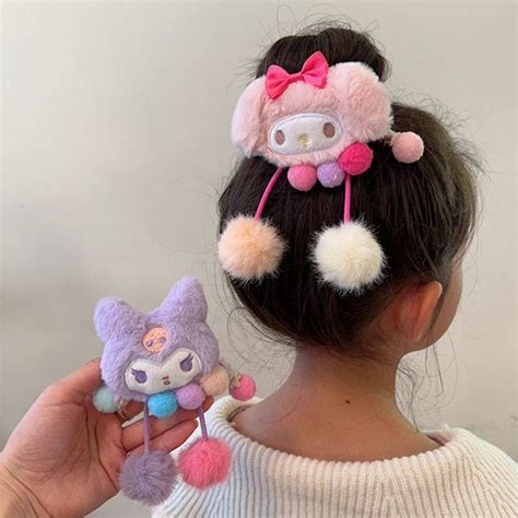 Clow M Hair Band Childrens Cute Sanrio Head Rope Wool Cartoon Rubber