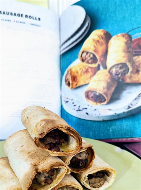 Air Fryer Sausage Rolls Recipe Image By Joanne Pinch Of Nom