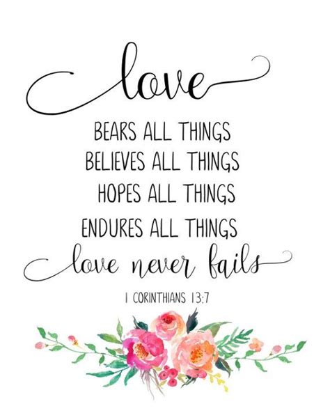 Love Bears All Things Quote Love Bears All Things Believes All Things Hopes All Things Endures