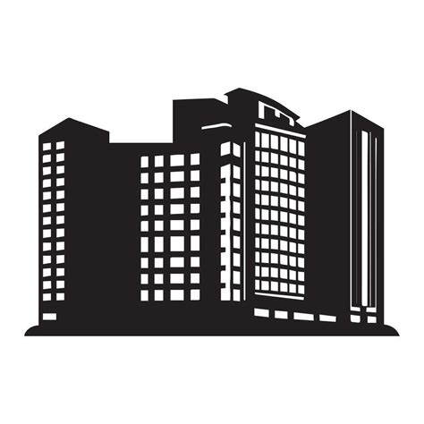 Building City Vector Silhouette Illustration 24790401 Vector Art at ...