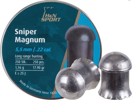 ALC252 Pellets H N Sniper Magnum 22 250Pk Gunco Sports