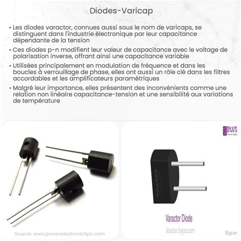 Diode varicap Comment ça marche application et avantages