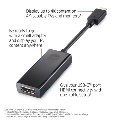 Hp Usb C To Hdmi Adapter Wc Aa Wc Aa Redcorp En