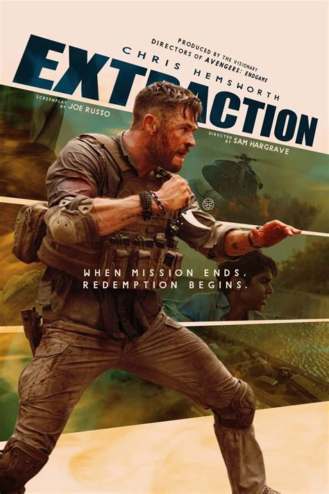 Extraction 2020 Action Movie Poster Action Movies Movie Posters